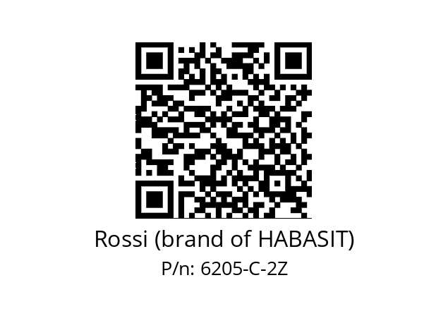   Rossi (brand of HABASIT) 6205-C-2Z