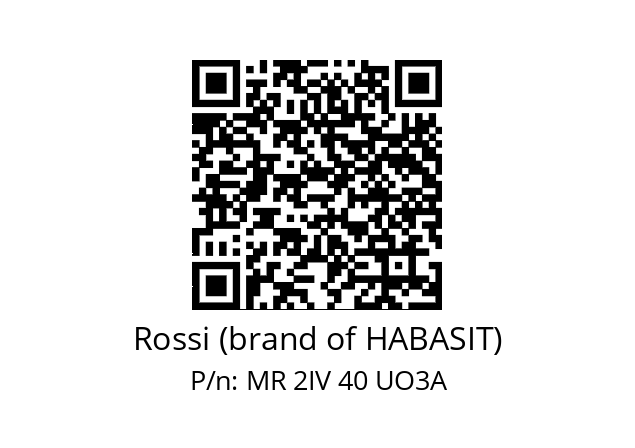   Rossi (brand of HABASIT) MR 2IV 40 UO3A