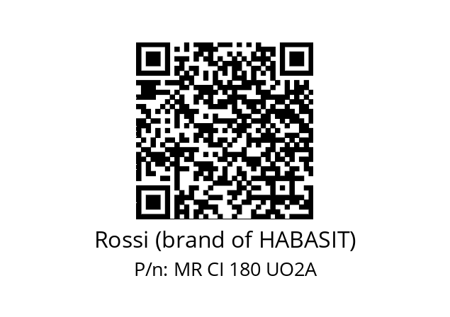   Rossi (brand of HABASIT) MR CI 180 UO2A