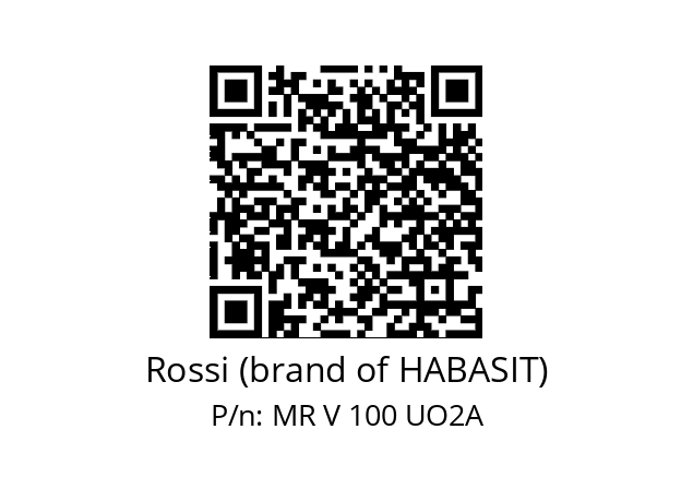   Rossi (brand of HABASIT) MR V 100 UO2A