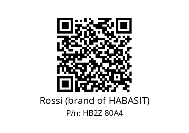   Rossi (brand of HABASIT) HB2Z 80A4