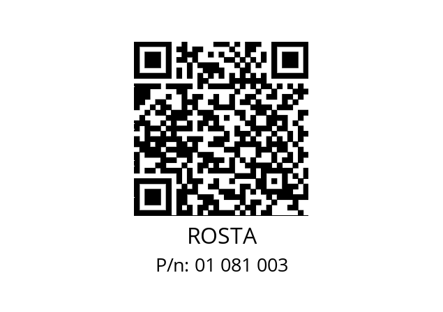   ROSTA 01 081 003