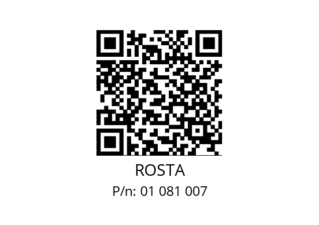   ROSTA 01 081 007