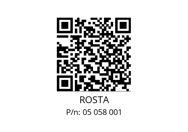   ROSTA 05 058 001