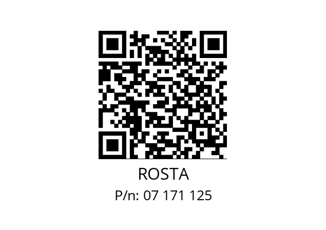   ROSTA 07 171 125