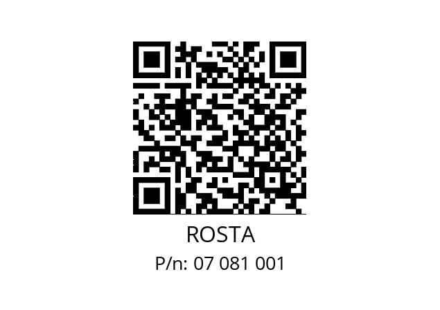   ROSTA 07 081 001