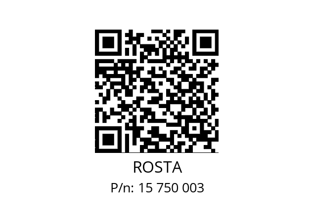   ROSTA 15 750 003