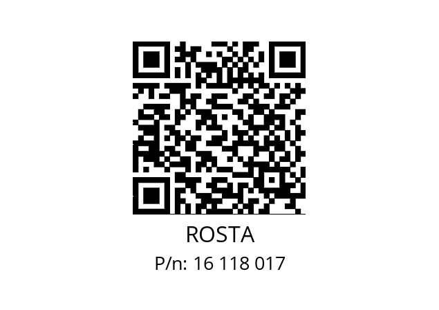   ROSTA 16 118 017