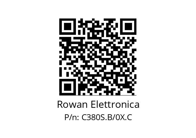   Rowan Elettronica C380S.B/0X.C