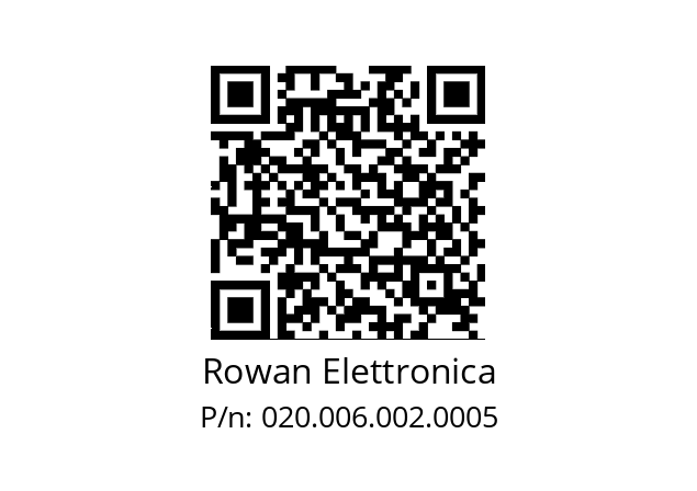   Rowan Elettronica 020.006.002.0005