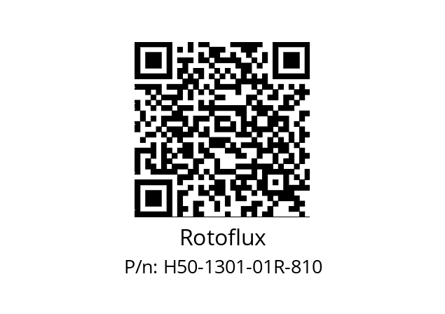   Rotoflux H50-1301-01R-810