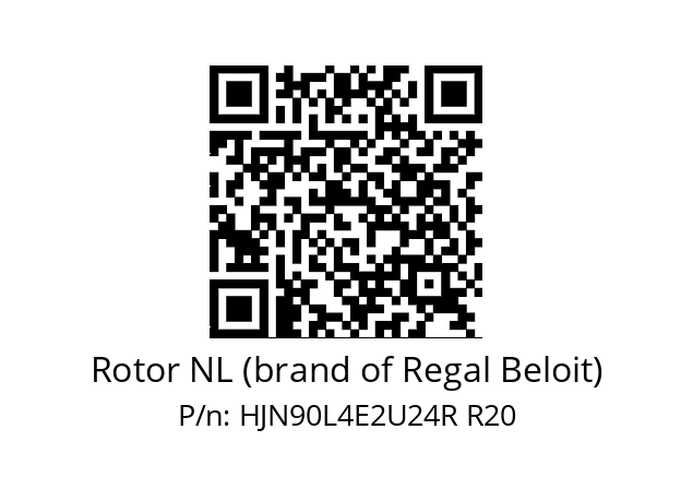   Rotor NL (brand of Regal Beloit) HJN90L4E2U24R R20