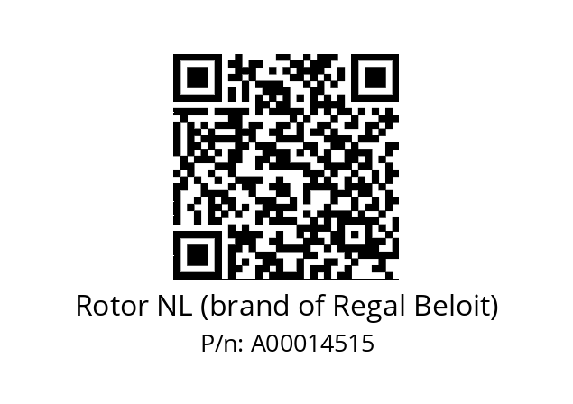   Rotor NL (brand of Regal Beloit) A00014515