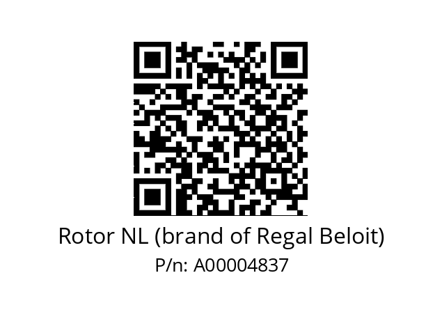   Rotor NL (brand of Regal Beloit) A00004837