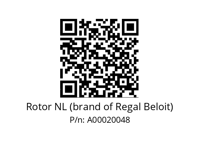   Rotor NL (brand of Regal Beloit) A00020048