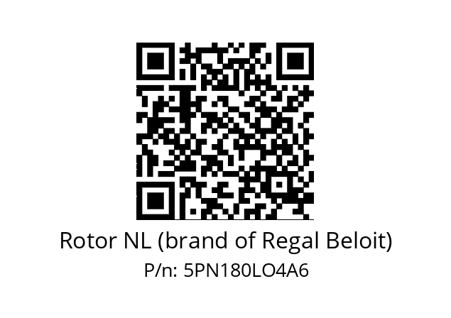   Rotor NL (brand of Regal Beloit) 5PN180LO4A6