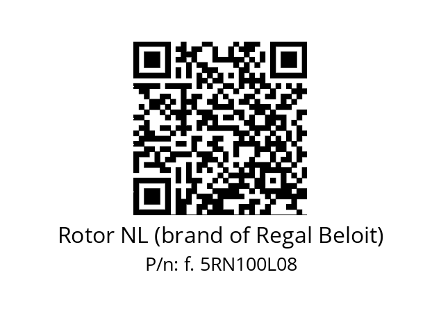   Rotor NL (brand of Regal Beloit) f. 5RN100L08