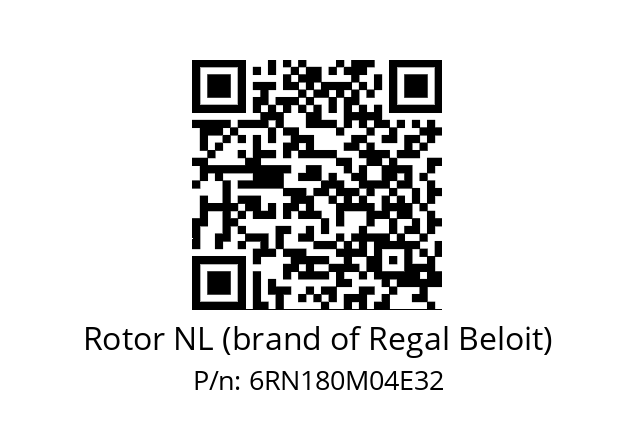   Rotor NL (brand of Regal Beloit) 6RN180M04E32