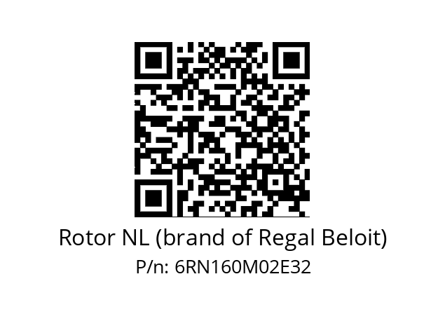   Rotor NL (brand of Regal Beloit) 6RN160M02E32