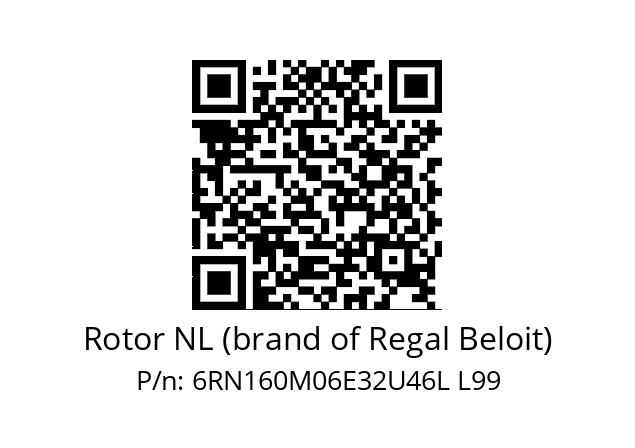   Rotor NL (brand of Regal Beloit) 6RN160M06E32U46L L99