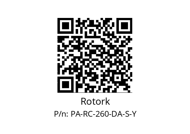   Rotork PA-RC-260-DA-S-Y