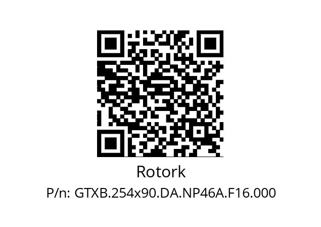   Rotork GTXB.254x90.DA.NP46A.F16.000