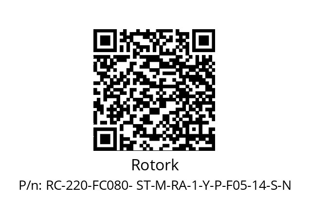   Rotork RC-220-FC080- ST-M-RA-1-Y-P-F05-14-S-N