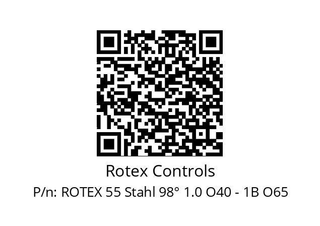   Rotex Controls ROTEX 55 Stahl 98° 1.0 O40 - 1B O65