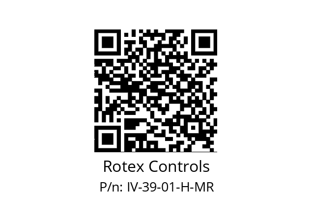   Rotex Controls IV-39-01-H-MR