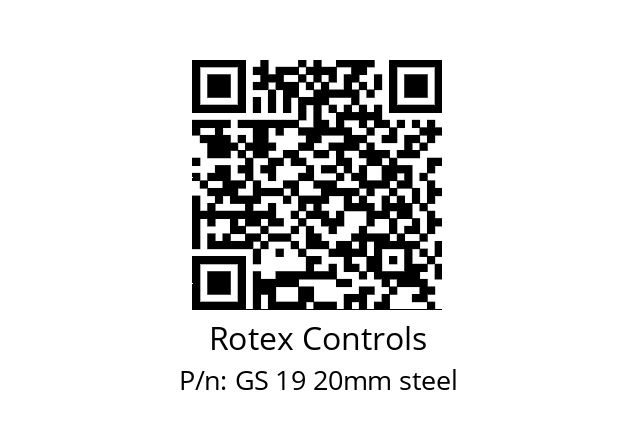   Rotex Controls GS 19 20mm steel