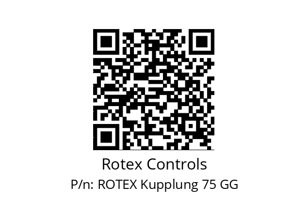   Rotex Controls ROTEX Kupplung 75 GG