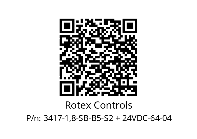   Rotex Controls 3417-1,8-SB-B5-S2 + 24VDC-64-04