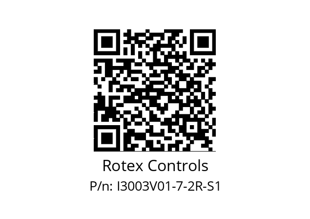   Rotex Controls I3003V01-7-2R-S1