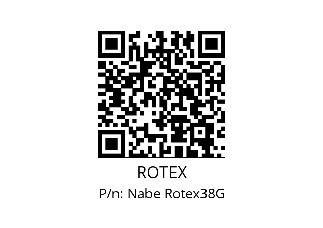   ROTEX Nabe Rotex38G