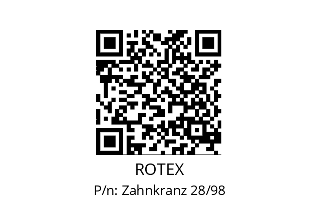   ROTEX Zahnkranz 28/98