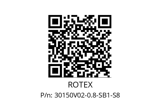   ROTEX 30150V02-0.8-SB1-S8