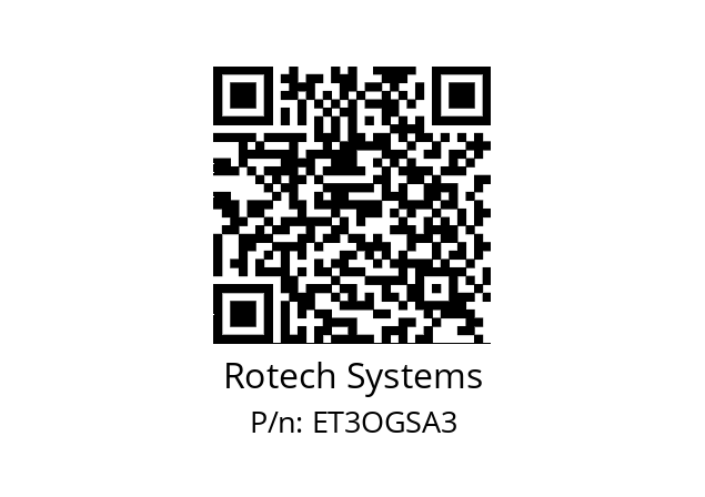   Rotech Systems ET3OGSA3