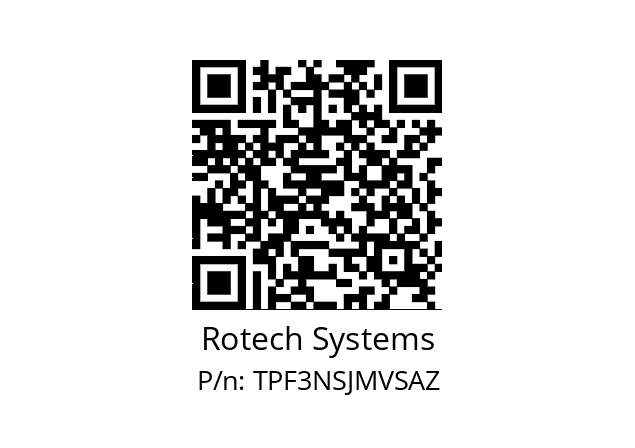   Rotech Systems TPF3NSJMVSAZ