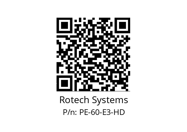   Rotech Systems PE-60-E3-HD