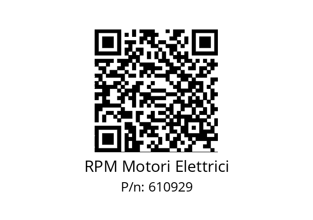   RPM Motori Elettrici 610929