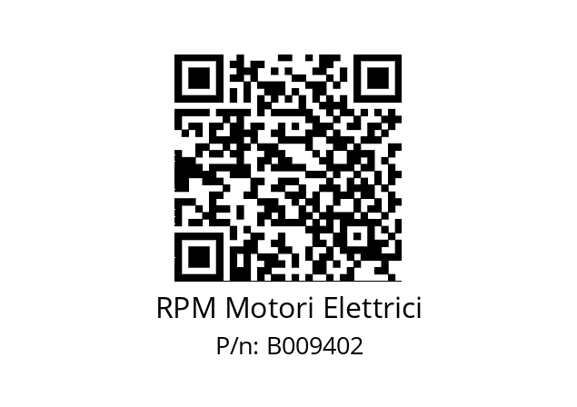   RPM Motori Elettrici B009402