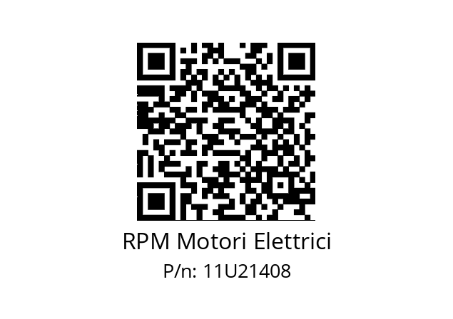   RPM Motori Elettrici 11U21408