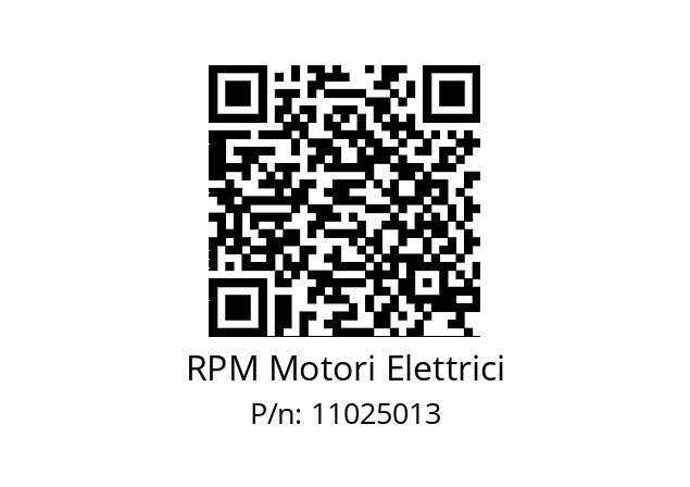   RPM Motori Elettrici 11025013