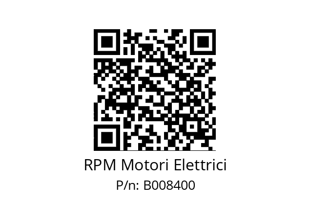   RPM Motori Elettrici B008400