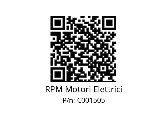   RPM Motori Elettrici C001505