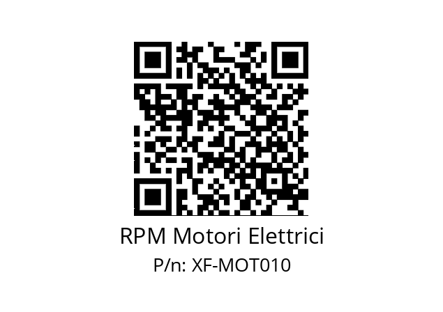   RPM Motori Elettrici XF-MOT010