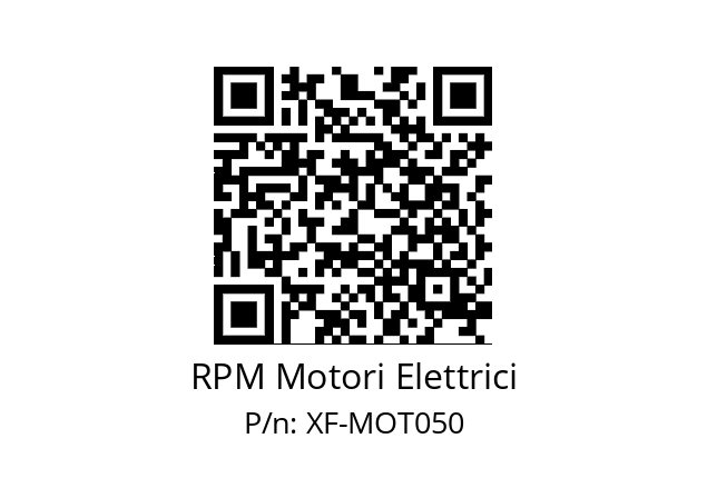   RPM Motori Elettrici XF-MOT050