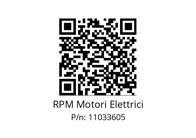   RPM Motori Elettrici 11033605