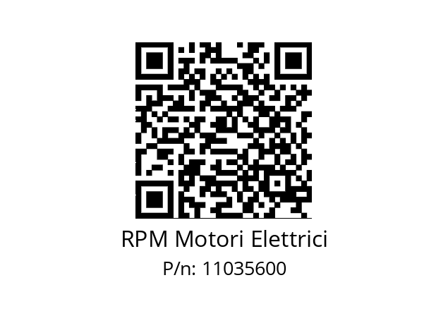   RPM Motori Elettrici 11035600