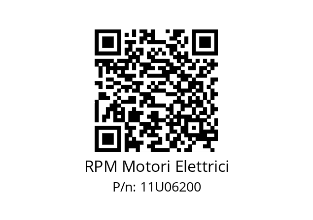   RPM Motori Elettrici 11U06200